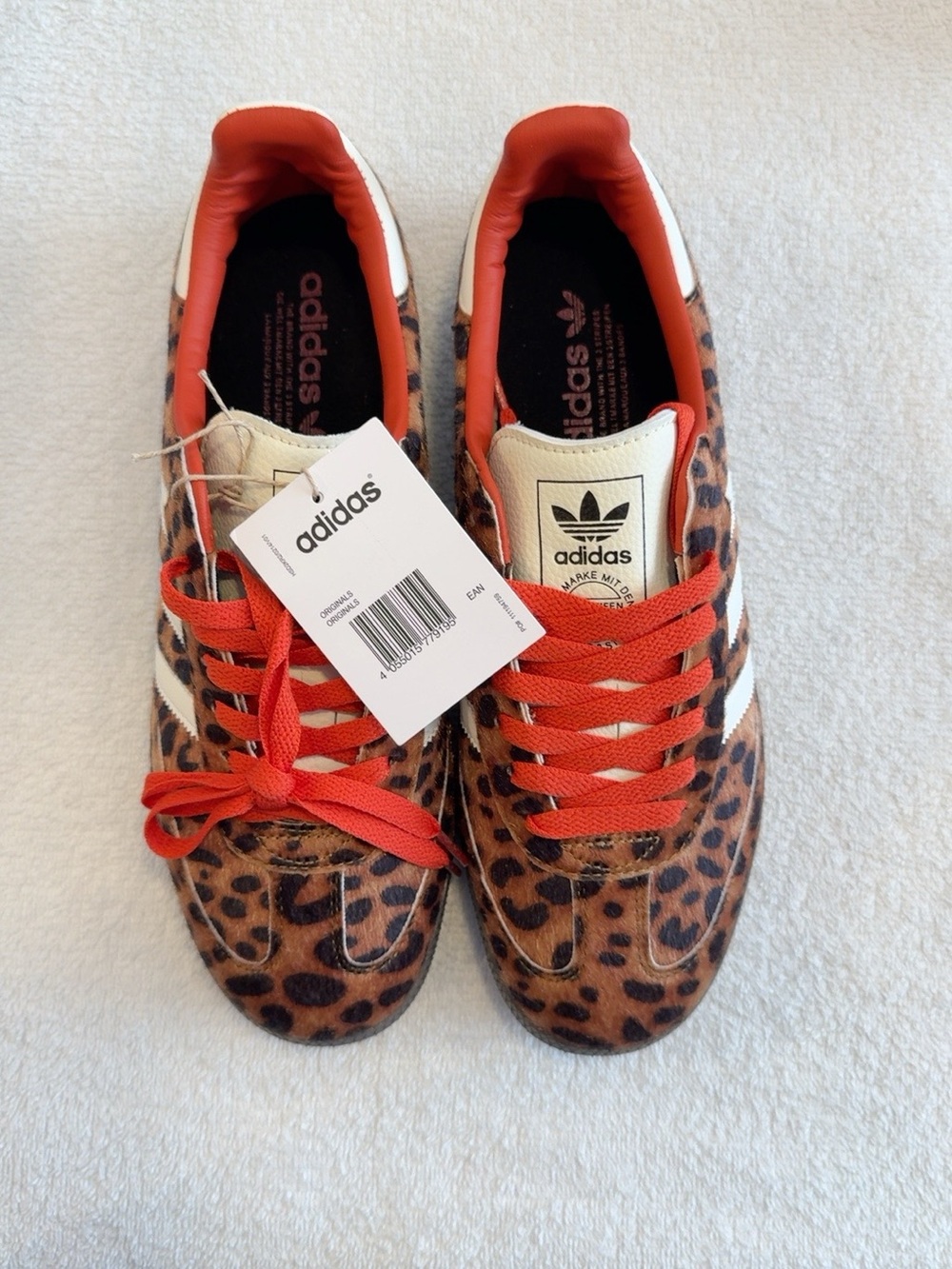 Adidas Samba OG J12734 Leopard Pony Hair Sneakers NWT 7.5 - Picture 2 of 8